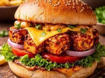 Paneer Tikka Burger