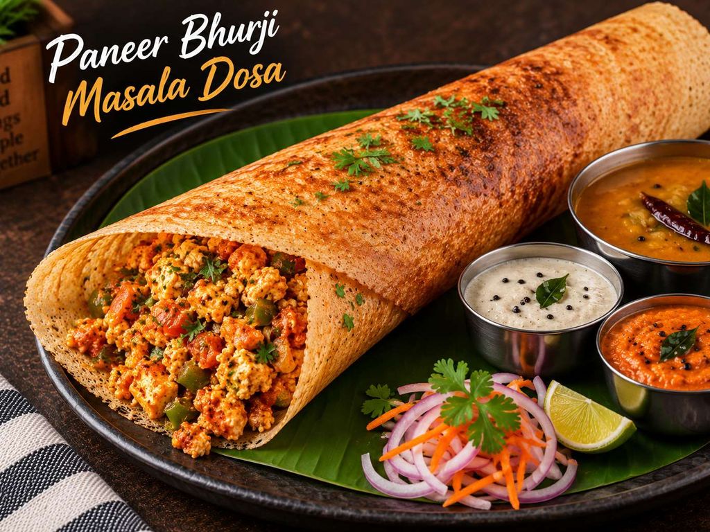Paneer Bhurji Masala Dosa