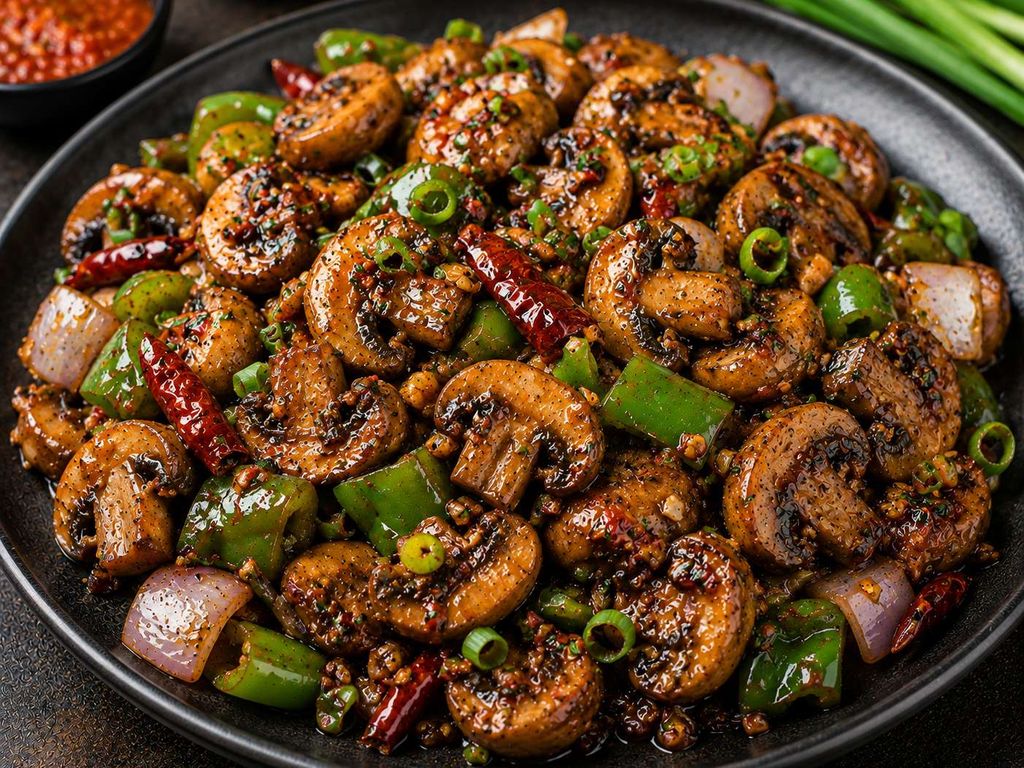 Crispy Mushroom Chilli